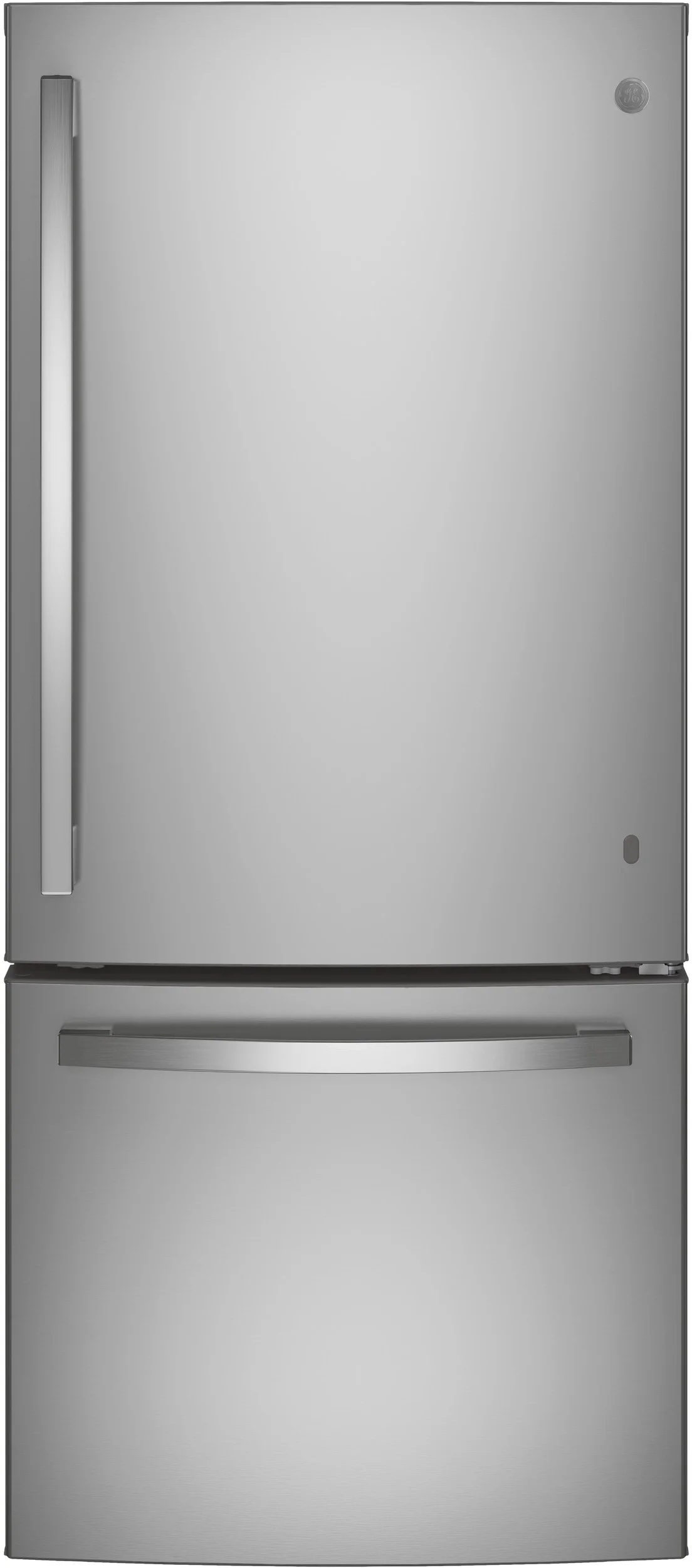 GE 30 Inch Bottom Freezer Refrigerator, in Fingerprint Resistant Stainless Steel