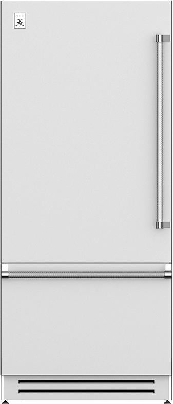 Hestan KRB 36" Steeletto Built-In Counter Depth Bottom Freezer Refrigerator - Left Hinge