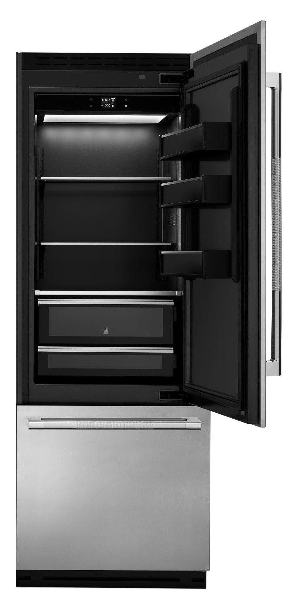 Jenn Air 30" Built-In Bottom-Mount Refrigerator: Panel Ready, Right Swing