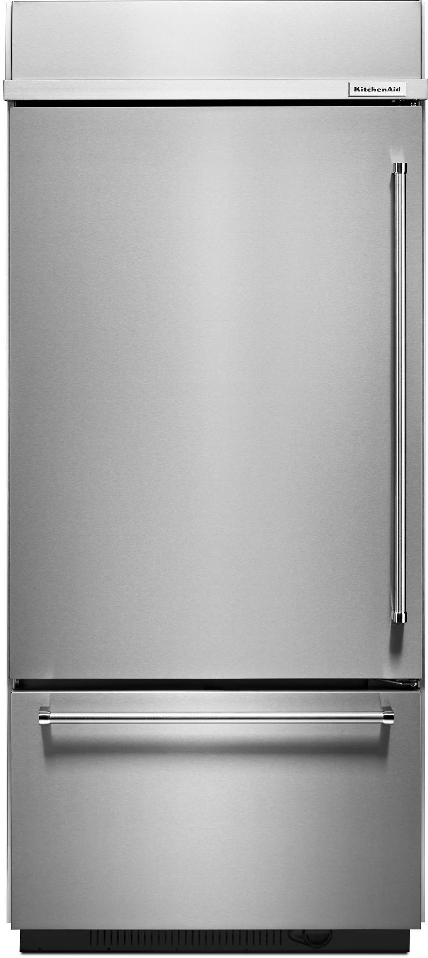 Kitchen Aid KitchenAid 36" 20.9 cu. ft. Stainless Steel Built-In Bottom Freezer Refrigerator
