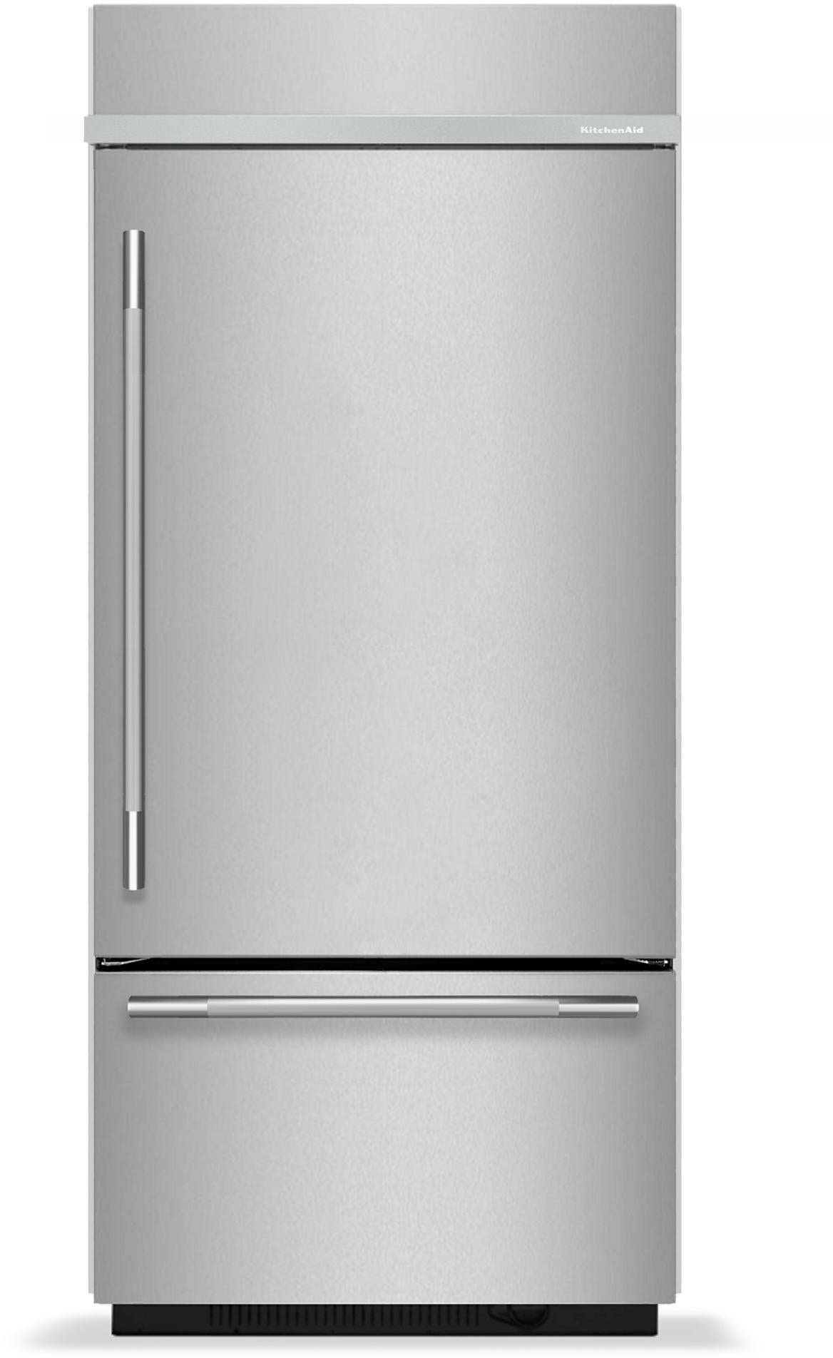 KitchenAid KBBR336SPS 20.8 Cu. Ft. 36" Built-In Bottom Mount Refrigerator Stainless Steel with PrintShield Finish