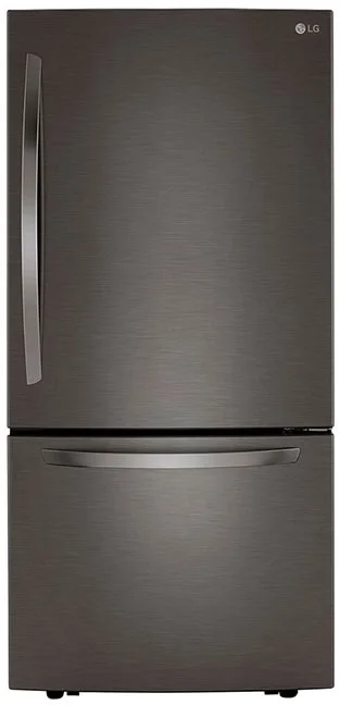 LG LRDCS2603D 33 Inch PrintProof Black Stainless Steel Bottom Freezer Refrigerator