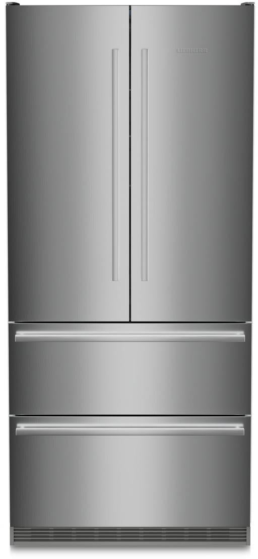 Liebherr 36 Inch Freestanding / Built-In French Door Refrigerator with 18.9 Cu. Ft. Total Capacity, BioFresh, DuoCooling, SuperFrost, SuperCool, LED Lighting, IceMaker, Door Alarm, Star-K Certified, and Sabbath Mode: Stainless Steel