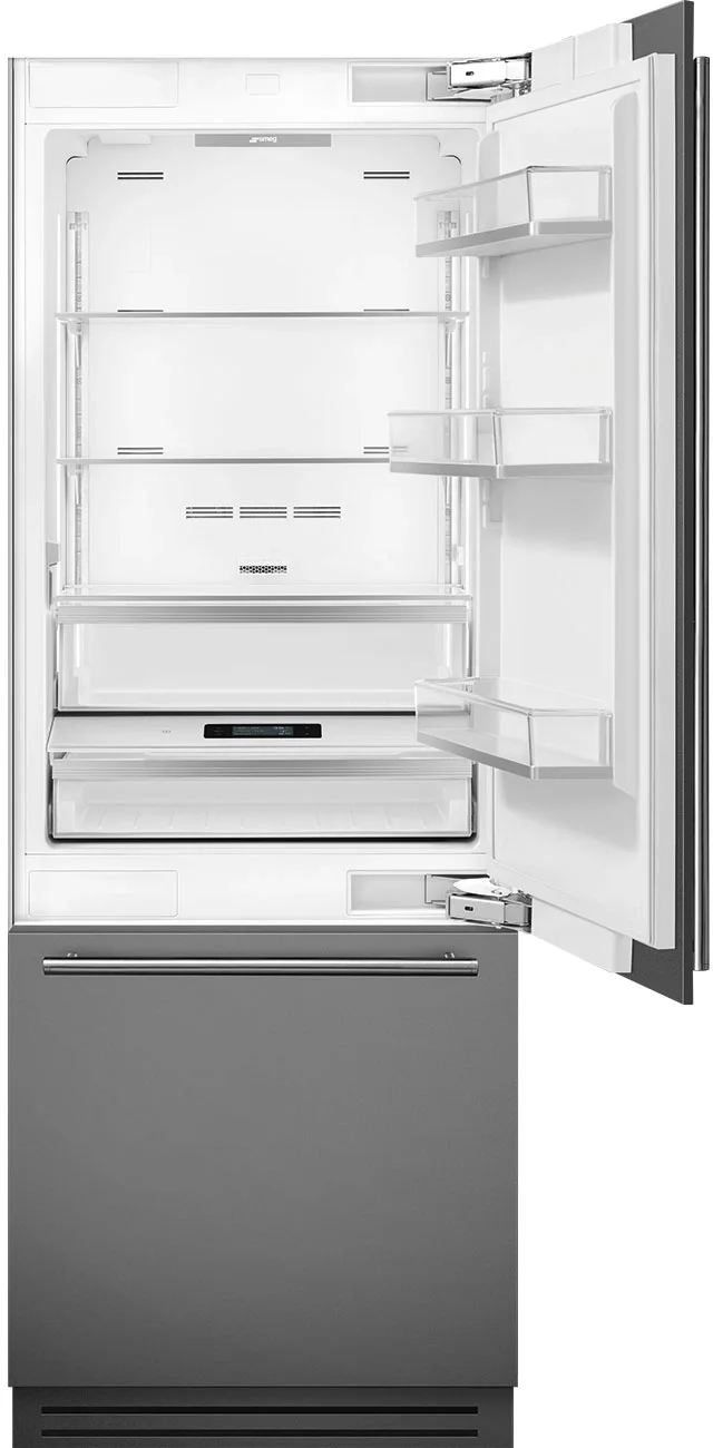 Smeg CB465UI 30 Inch Panel Ready Counter Depth Bottom Freezer Refrigerator