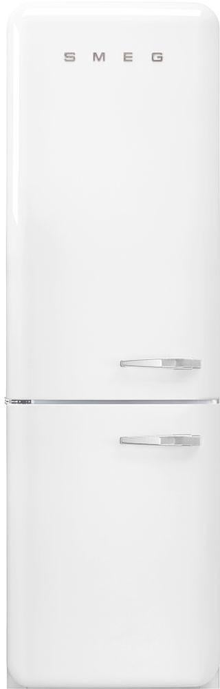 Smeg 50s Retro 24" 11.69 White Bottom Freezer Refrigerator - Left Hinge - Energy Star