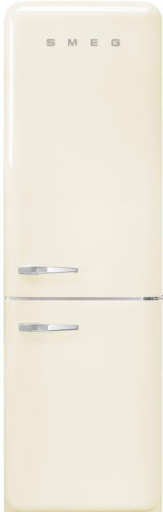 Smeg 50s Retro Series 24" 12.5 cu. ft. Cream Bottom Freezer Refrigerator - Right Hinge - Energy Star