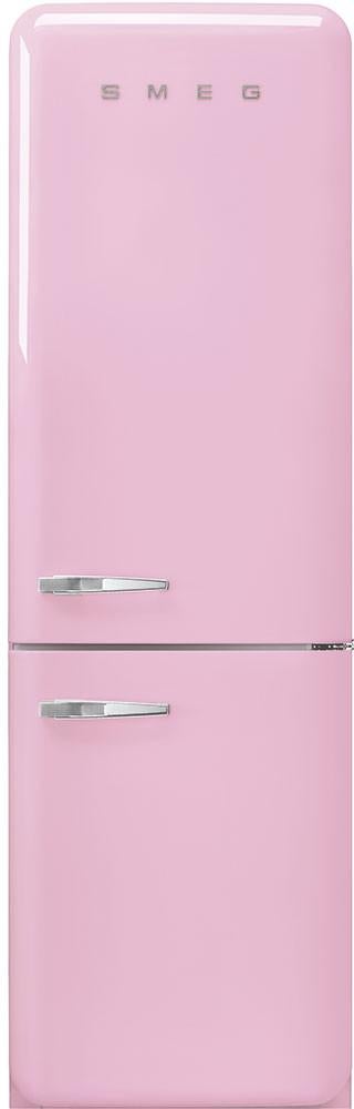 Smeg 50s Retro Series 24" 12.5 cu. ft. Pink Bottom Freezer Refrigerator - Right Hinge - Energy Star