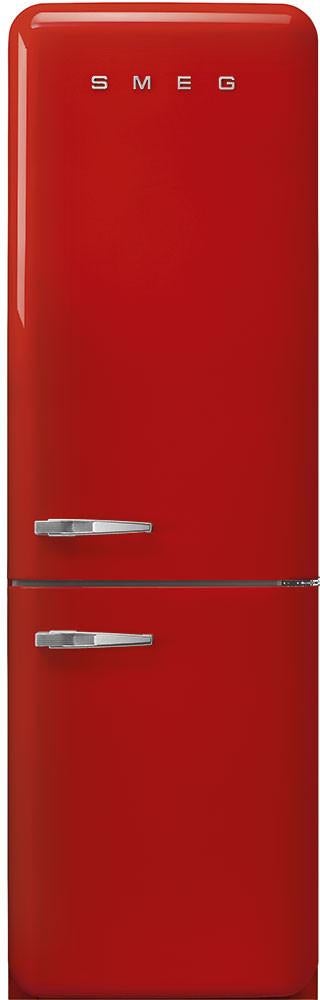 Smeg 50s Retro Series 24" 12.5 cu. ft. Red Bottom Freezer Refrigerator - Right Hinge - Energy Star