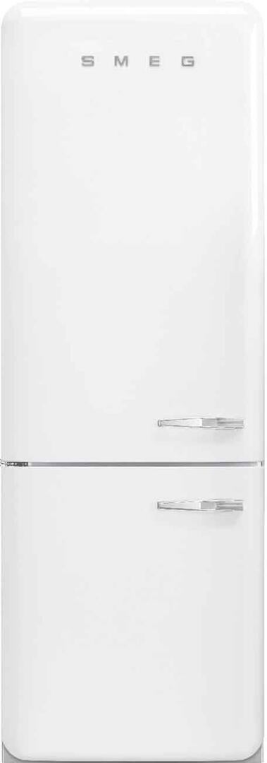 Smeg FAB38ULWH 50s Retro Style Series 28 Inch White Bottom Freezer Refrigerator