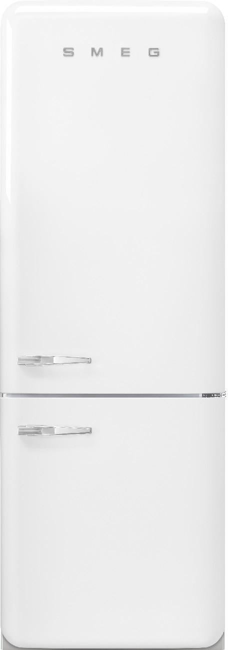 Smeg FAB38URWH 50s Retro Style Series 28 Inch White Bottom Freezer Refrigerator