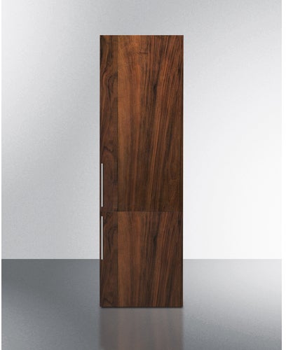 Summit 24 Inch Wide Fully Integrated Bottom Mount Refrigerator-Freezer: Panel Ready, Right Hinge