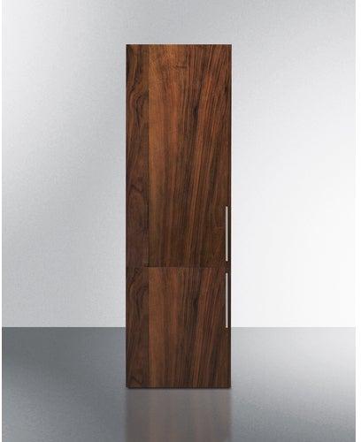 Summit 24 Inch Wide Fully Integrated Bottom Mount Refrigerator-Freezer: Panel Ready, Left Hinge