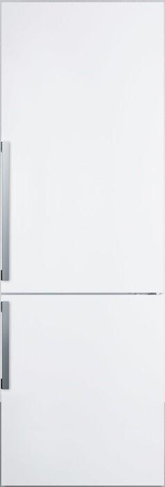 Summit 24" 11.35 cu. ft. White Counter Depth Bottom Freezer Refrigerator - Energy Star