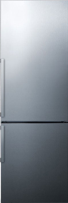 Summit 24" 11.35 cu. ft. Stainless Steel Bottom Freezer Refrigerator - Energy Star - Right Hinge