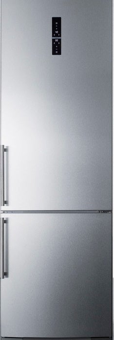 Summit 24" 10.8 cu.ft. Stainless Steel Built-In Bottom Freezer Refrigerator - Right Hinge