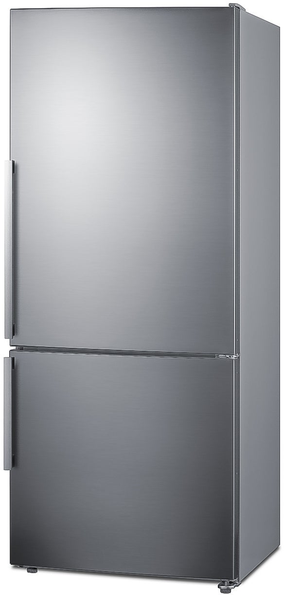 Summit FFBF283SS 28 Inch Stainless Steel Counter Depth Bottom Freezer Refrigerator