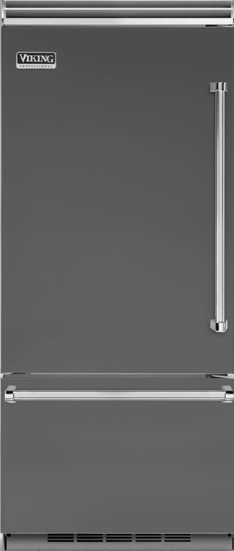 Viking VCBB5363ELDG  5 Series 36 Inch Damascus Grey Counter Depth Bottom Freezer Refrigerator