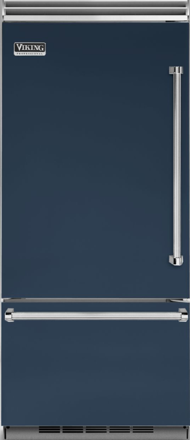 Viking VCBB5363ELSB 5 Series 36 Inch Slate Blue Counter Depth Bottom Freezer Refrigerator