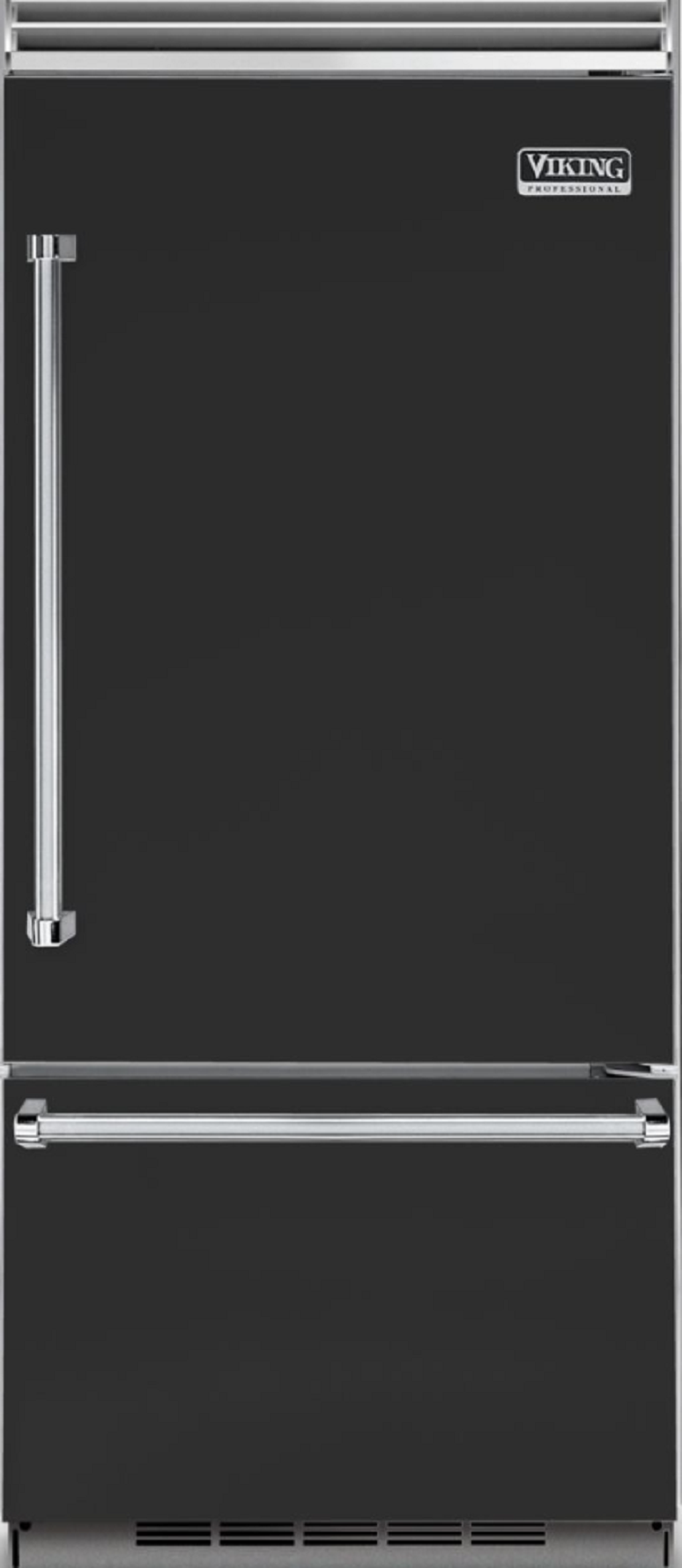 Viking VCBB5363ERCS 5 Series 36 Inch Cast Black Counter Depth Bottom Freezer Refrigerator