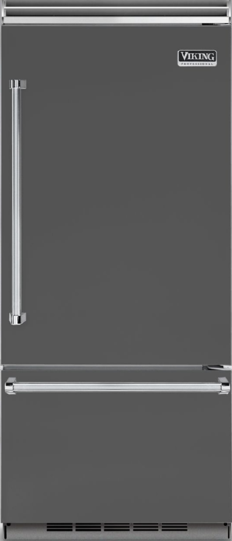 Viking VCBB5363ERDG  5 Series 36 Inch Damascus Grey Counter Depth Bottom Freezer Refrigerator