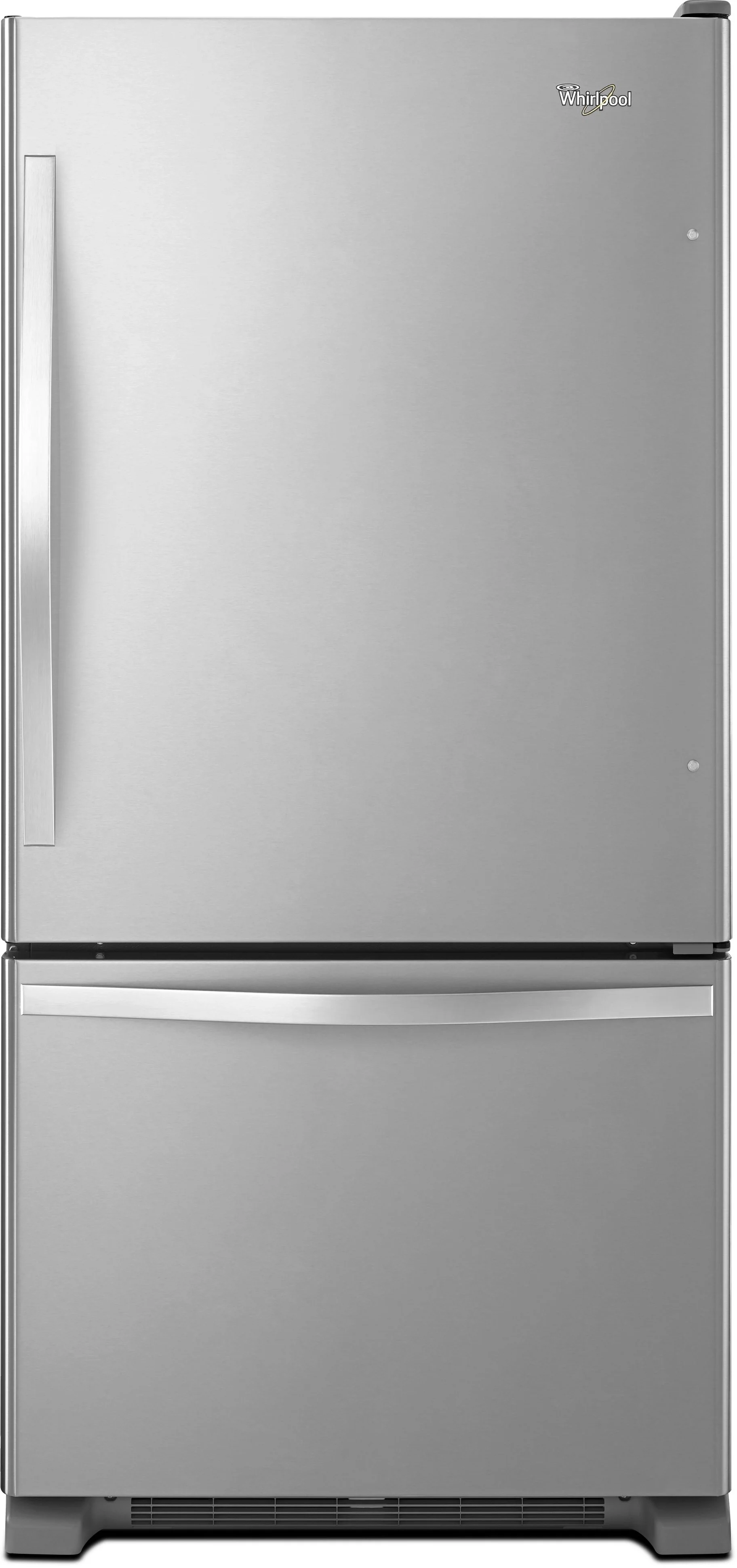 Whirlpool 30" 18.5 cu. ft. Stainless Steel Bottom Freezer Refrigerator - Energy Star
