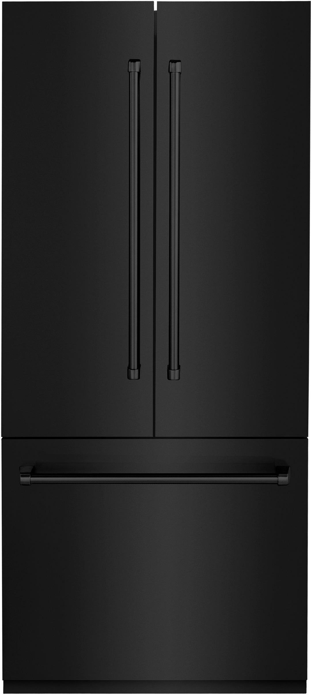Z Line ZLINE 36 Inch 19.6 cu. ft. Built-In 3-Door French Door Freezer Refrigerator: Black Stainless Steel