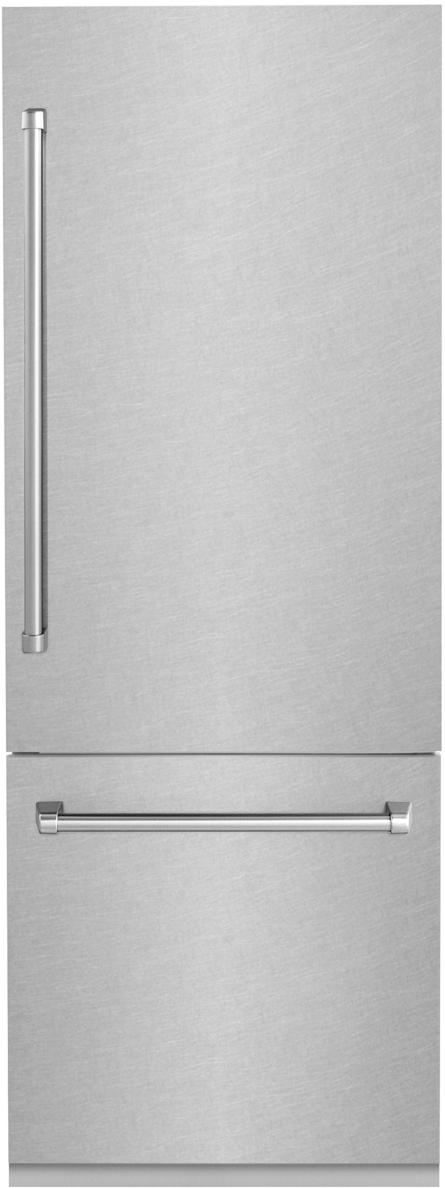 Z Line ZLINE 30 Inch 16.1 cu. ft. Built-In 2-Door Bottom Freezer Refrigerator: Durasnow Stainless Steel