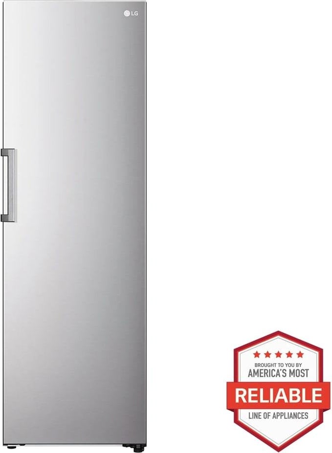 LG 24 Inch 13.6 Cu. Ft. Counter Depth Single Door Refrigerator Column: Stainless Steel