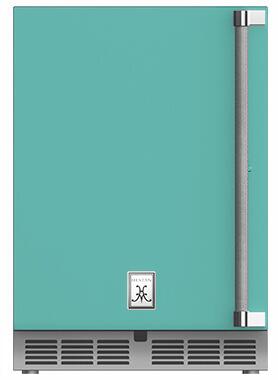 Hestan GRSL24TQ  24 Inch Compact Refrigerator, in Bora Bora Turquoise