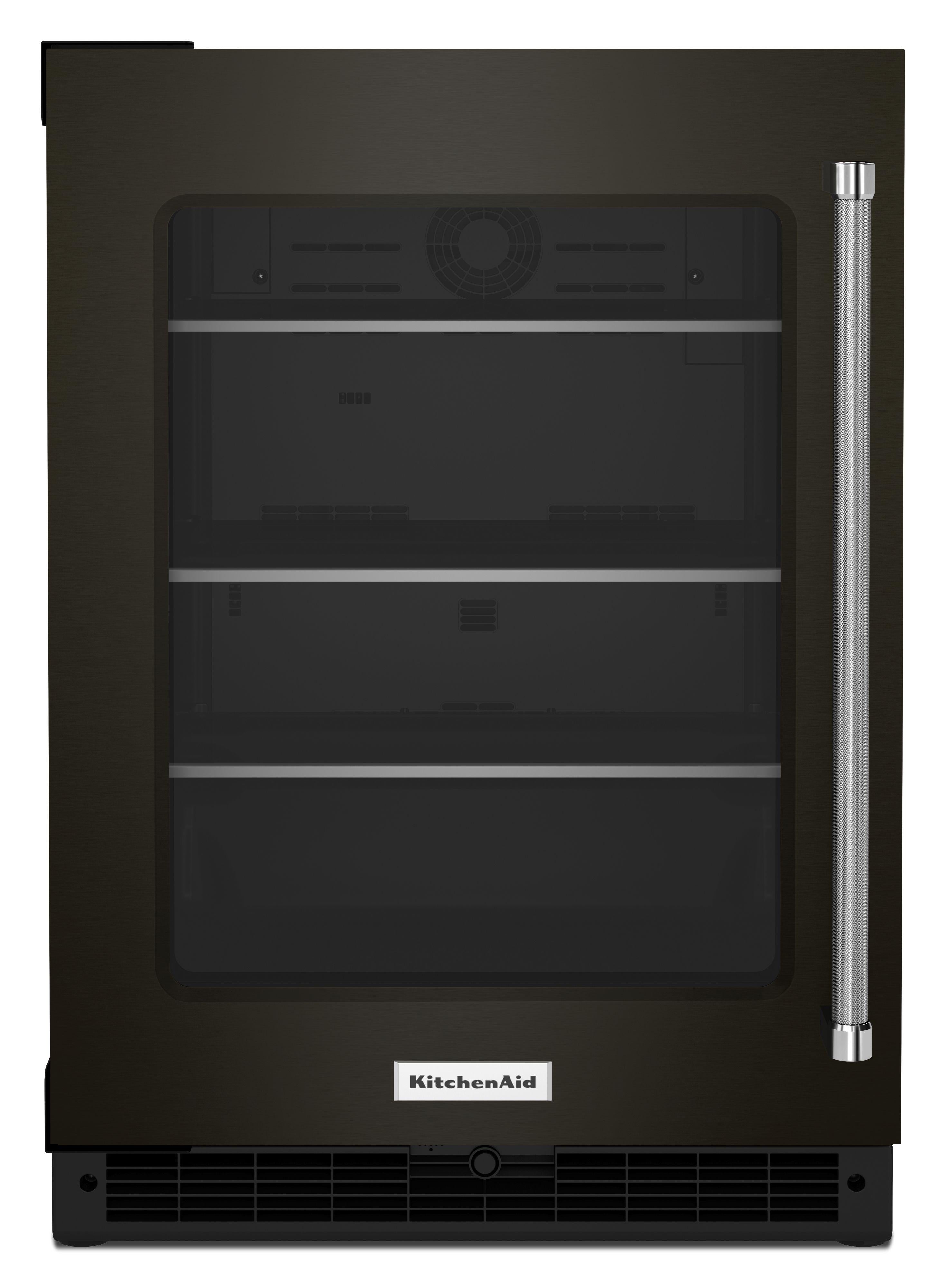 Kitchen Aid KURL314KBS 24 Inch Freestanding or Built-In Counter Depth Compact Refrigerator