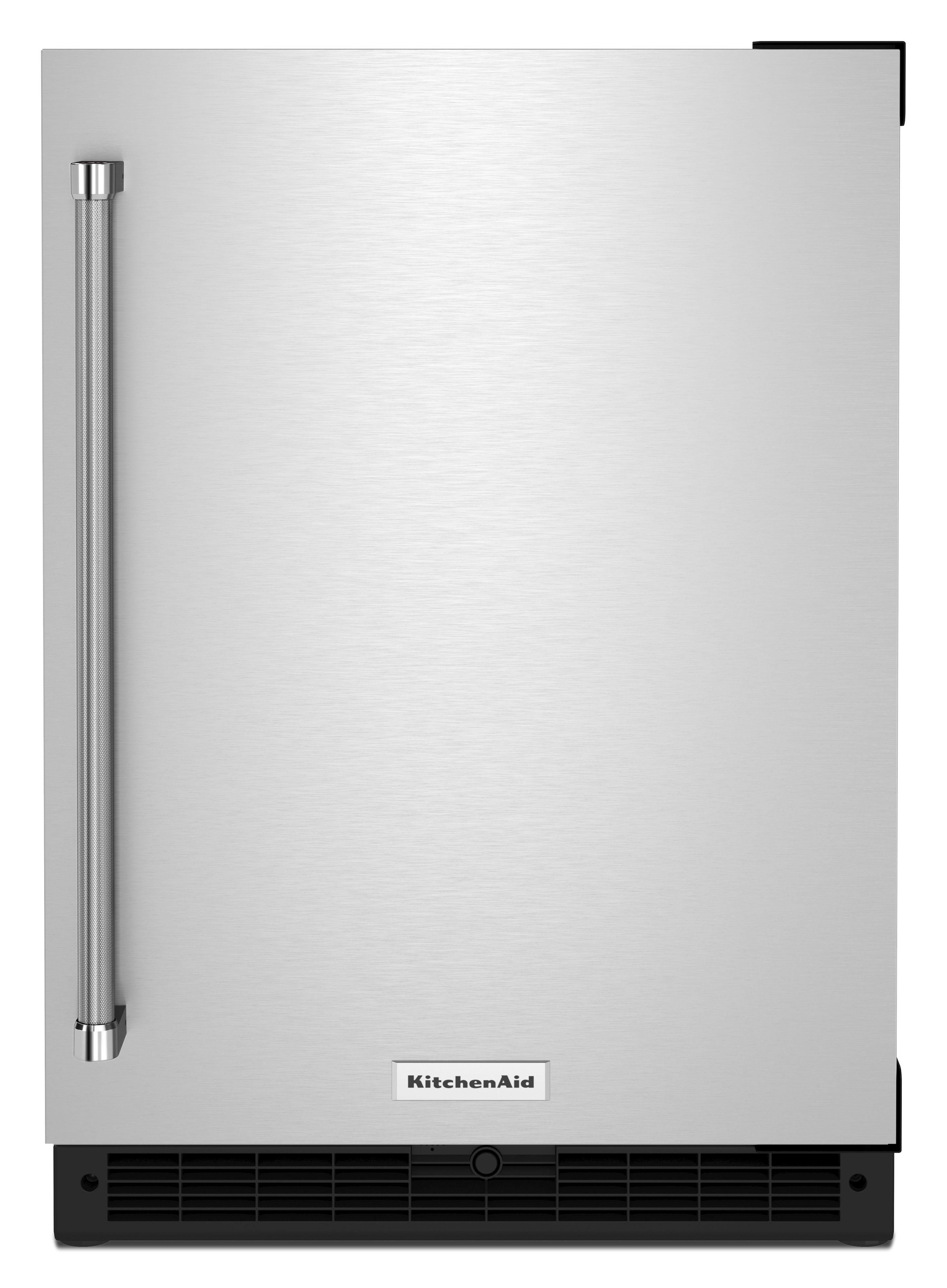 Kitchen Aid KURR114KSB 24 Inch Freestanding or Built-In Counter Depth Compact Refrigerator