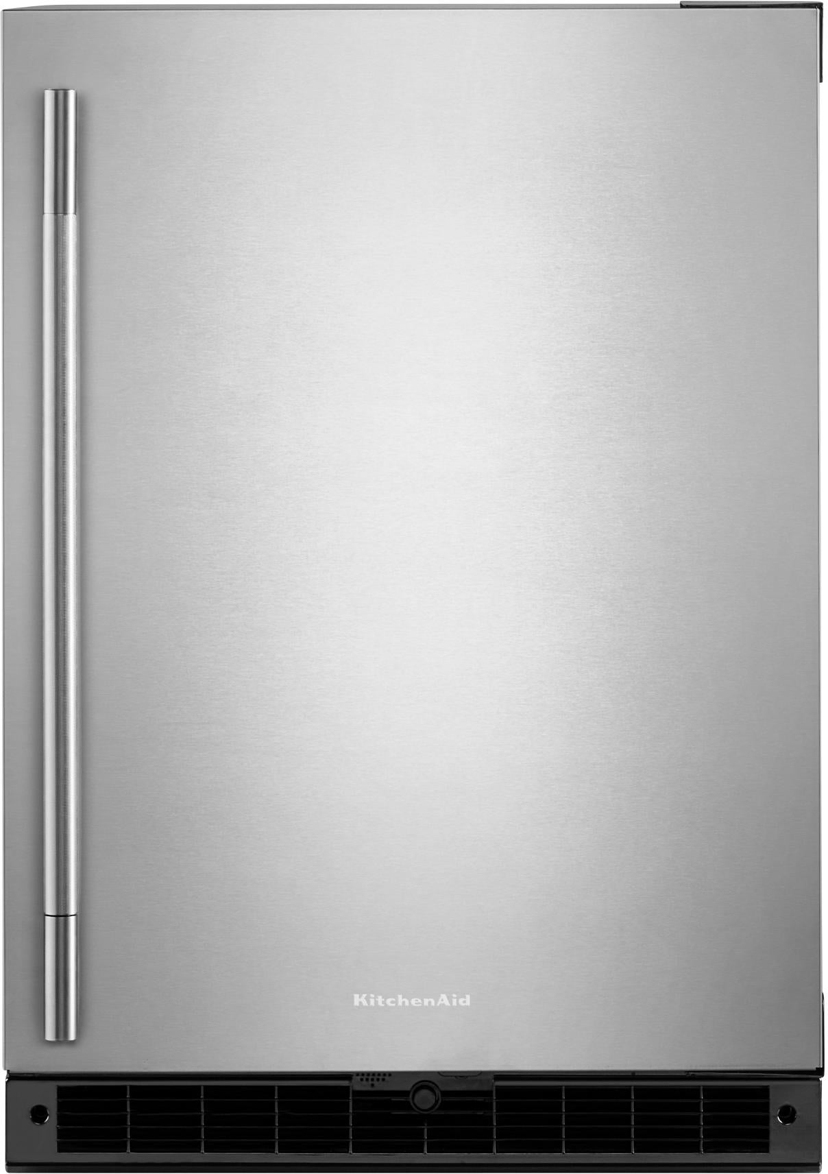 KitchenAid 24 Inch 5 Cu. Ft. Undercounter Refrigerator: Black On Stainless