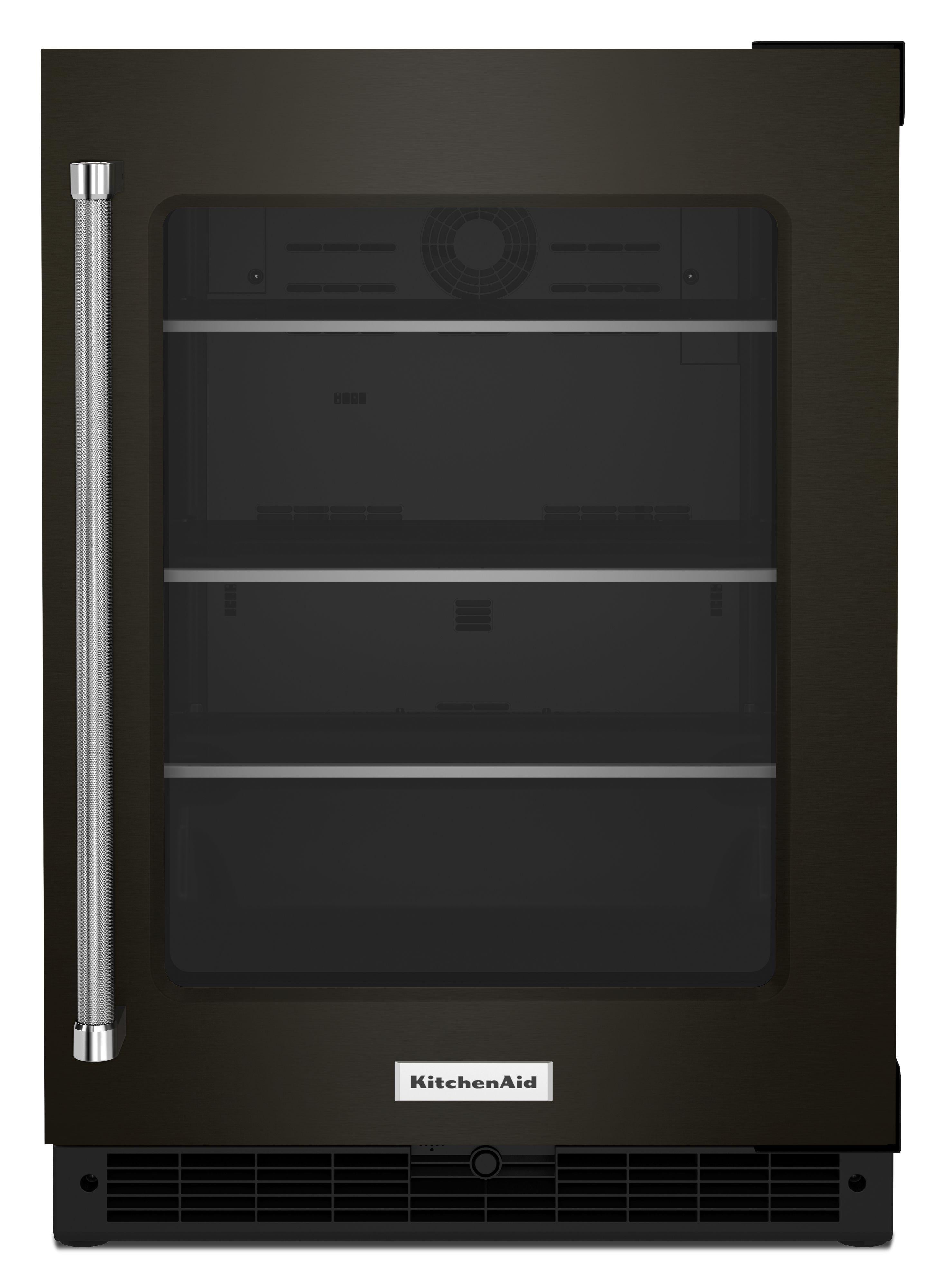 Kitchen Aid KURR314KBS 24 Inch Freestanding or Built-In Counter Depth Compact Refrigerator