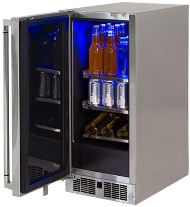 Lynx LN15REFL Professional Series 15 Inch Counter Depth Compact Refrigerator, in Stainless Steel