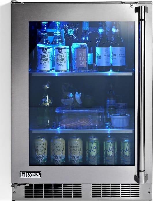 Lynx LN24REFGL 24 Inch Counter Depth Compact Refrigerator, in Stainless Steel