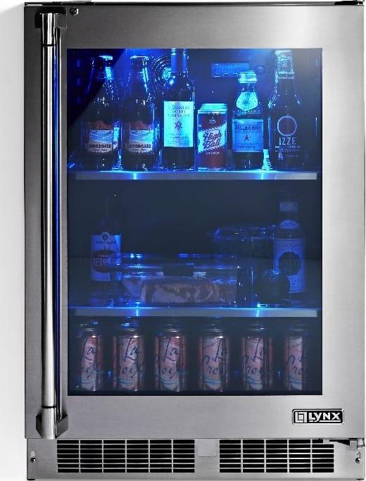 Lynx LN24REFGR 24 Inch Counter Depth Compact Refrigerator, in Stainless Steel