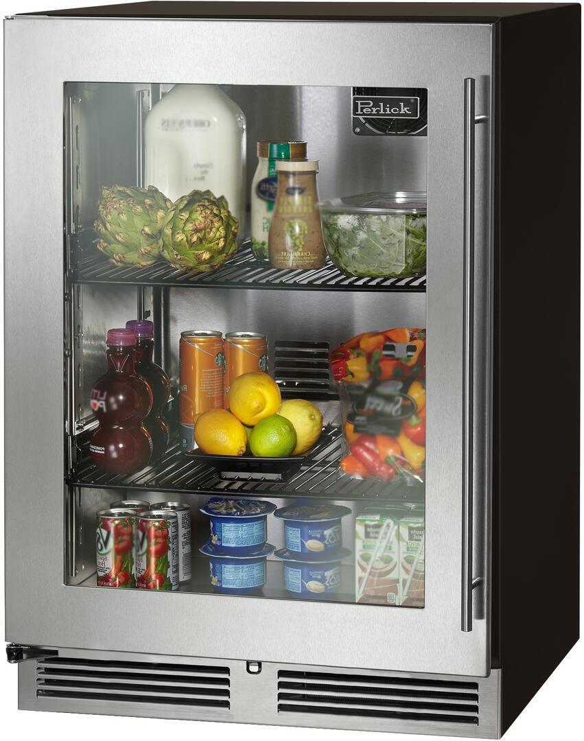 Perlick HC24RB43L C Series 24 Inch Counter Depth Refrigerator, in Stainless Steel