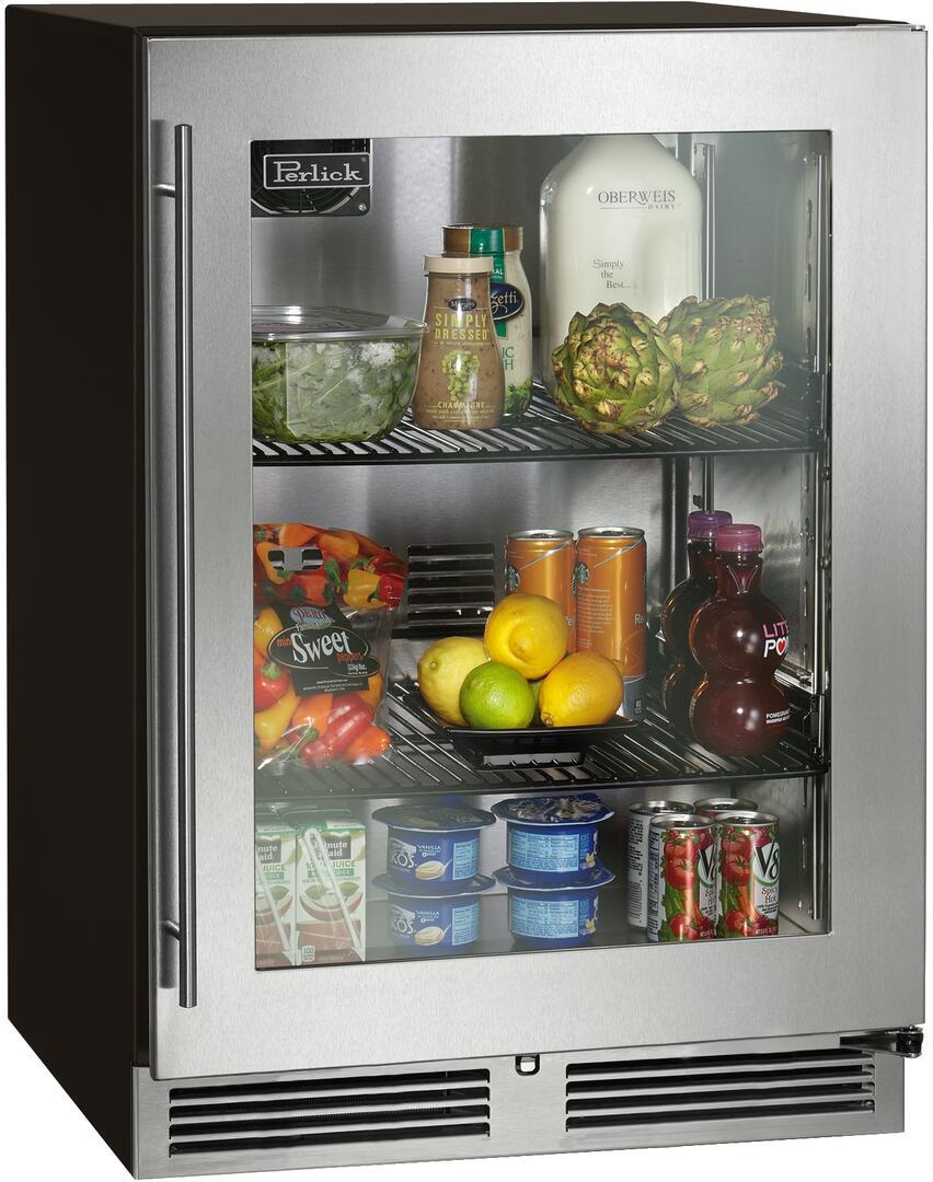 Perlick HC24RB43R  C Series 24 Inch Counter Depth Compact Refrigerator, in Stainless Steel
