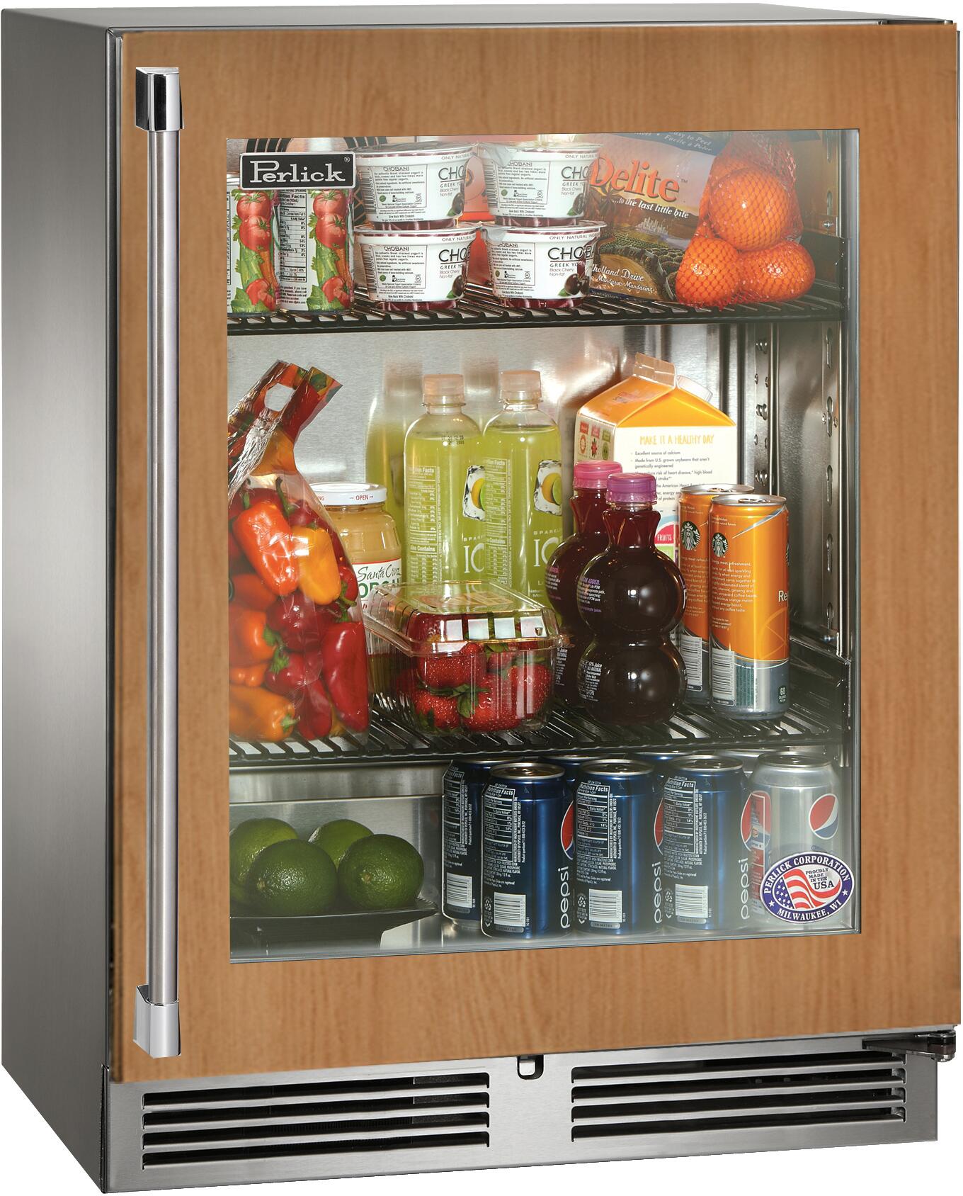 Perlick HH24RO44RL  Signature Series 24 Inch Counter Depth Compact Refrigerator, in Panel Ready