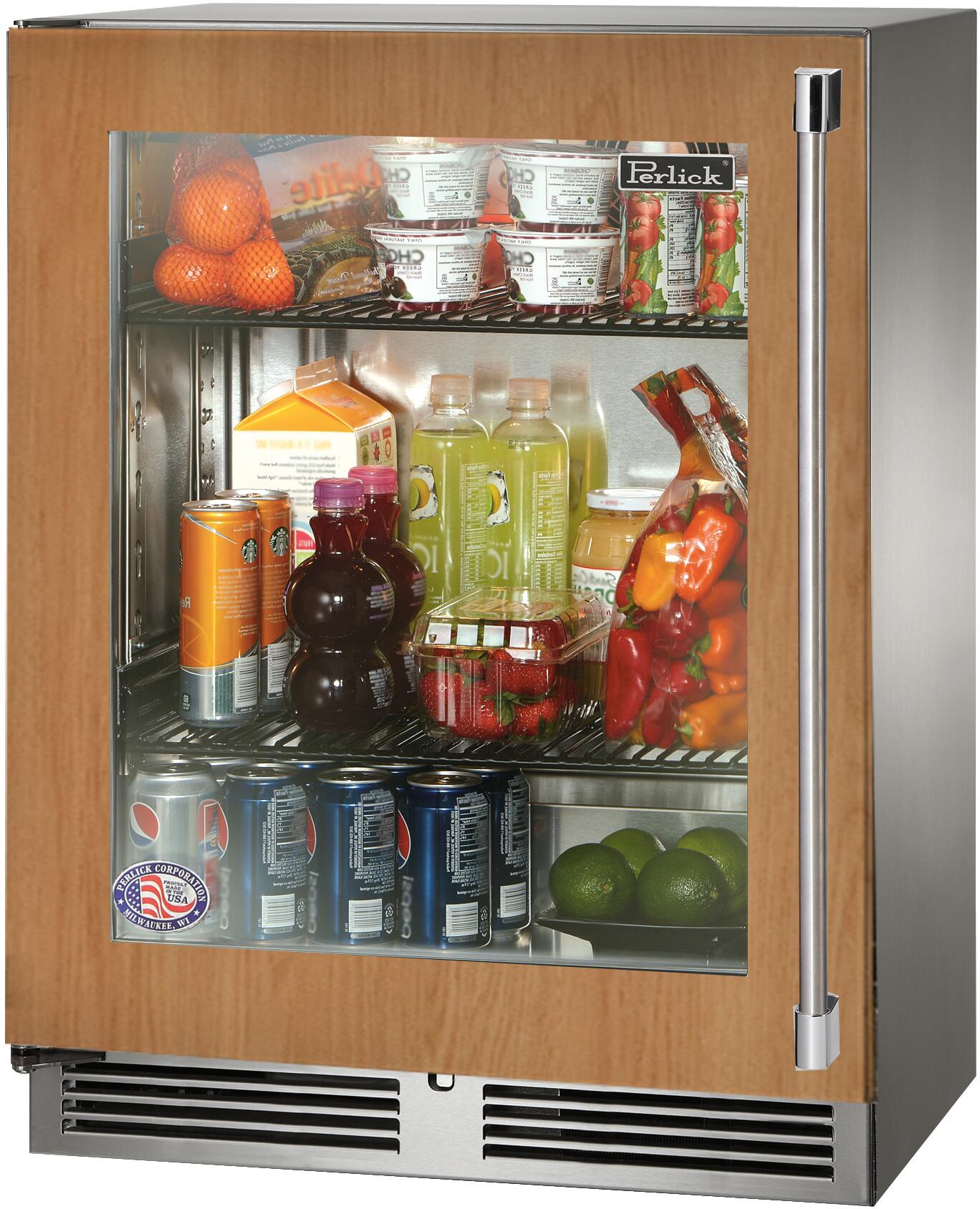 Perlick HH24RS44LL Signature Series 24 Inch Counter Depth Compact Refrigerator, in Panel Ready