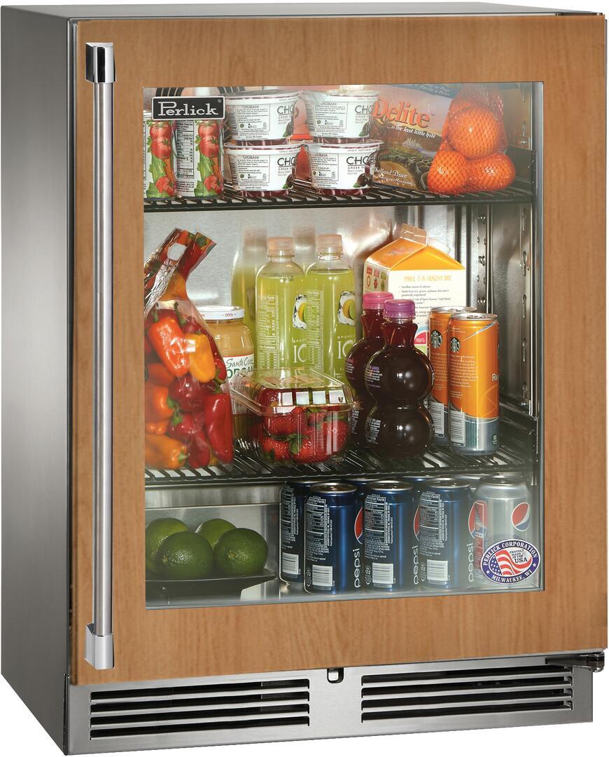 Perlick HH24RS44R  Signature Series 24 Inch Counter Depth Compact Refrigerator, in Panel Ready