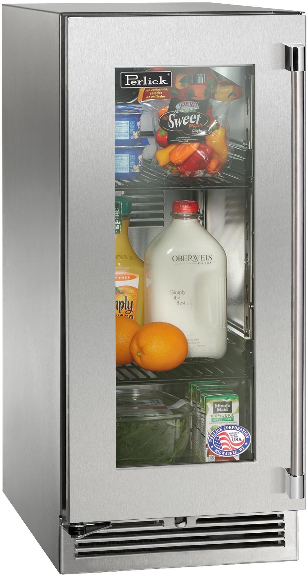 Perlick HP15RM43LL  Signature Series 15 Inch Built-In Counter Depth Compact Refrigerator