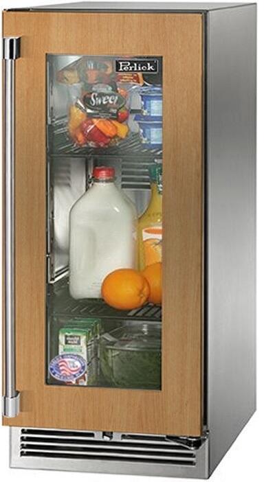 Perlick HP15RM44R  Signature Series 15 Inch Built-In Counter Depth Compact Refrigerator