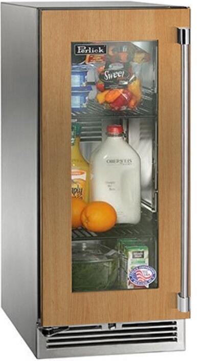 Perlick HP15RS44LL Signature Series 15 Inch Counter Depth Compact Refrigerator, in Panel Ready