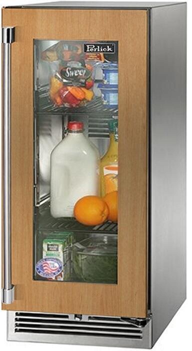 Perlick HP15RS44RL Signature Series 15 Inch Counter Depth Compact Refrigerator, in Panel Ready