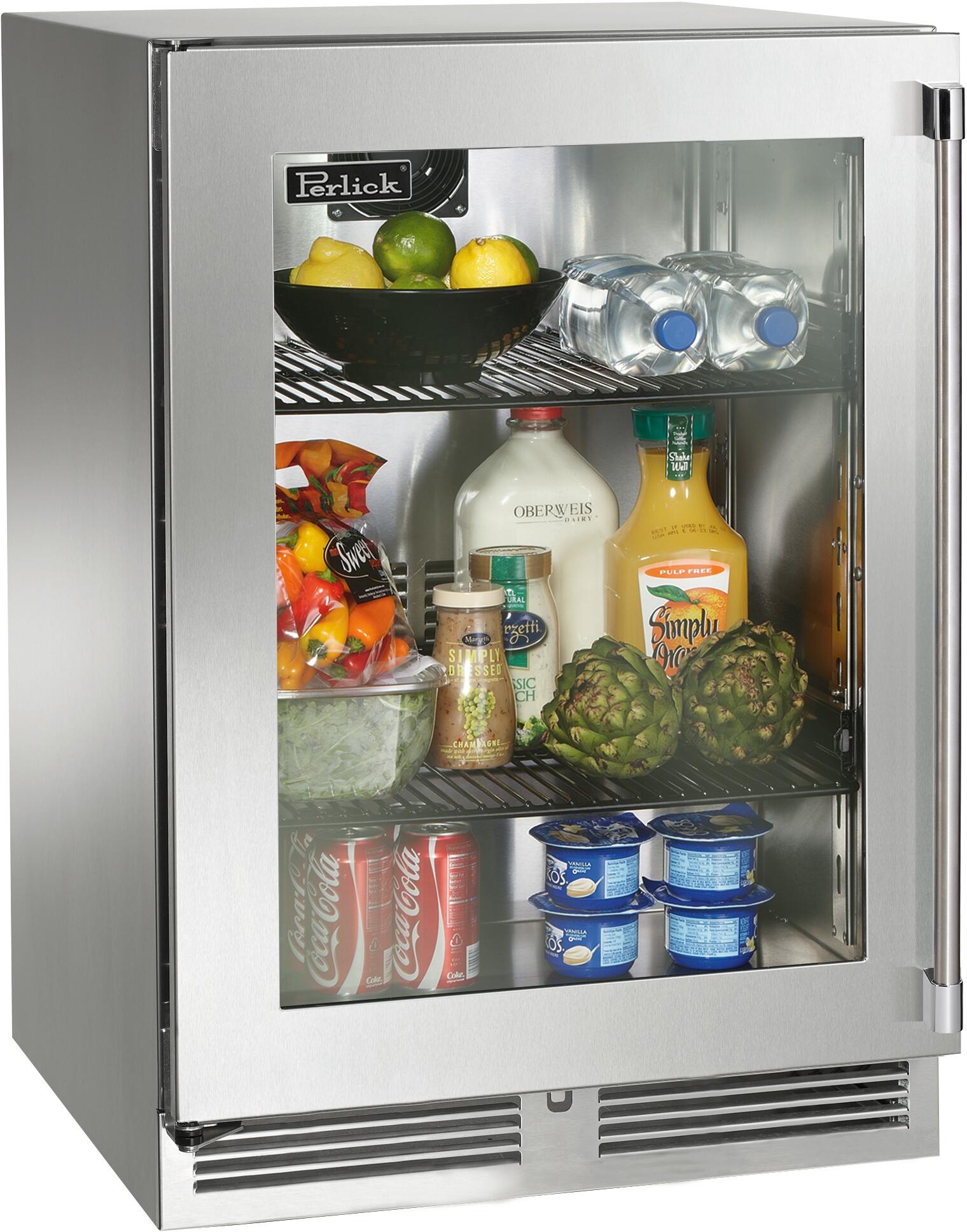 Perlick HP24RM43LL  Signature Series 24 Inch Built-In Counter Depth Compact Refrigerator