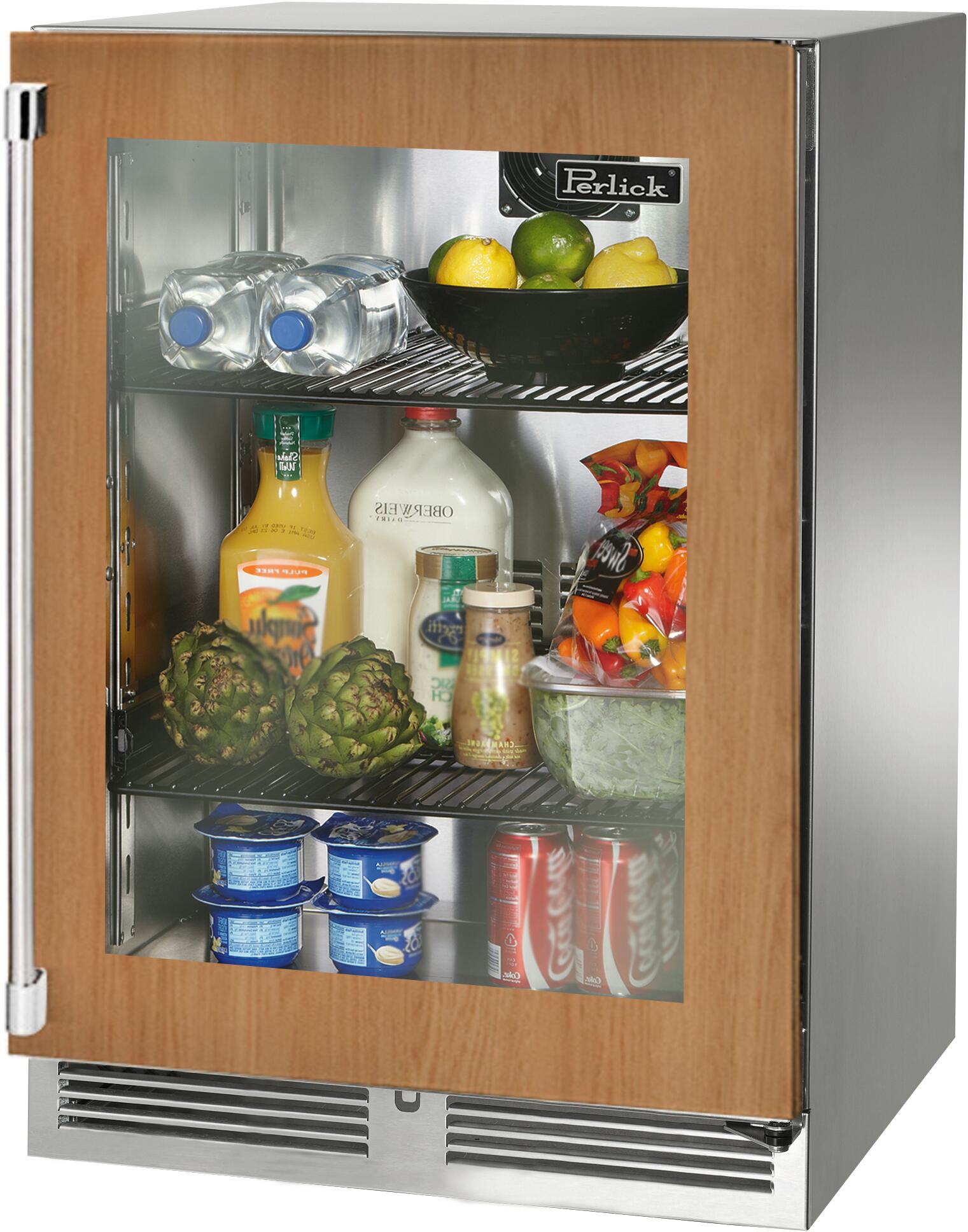 Perlick HP24RS44RL  Signature Series 24 Inch Counter Depth Compact Refrigerator, in Panel Ready