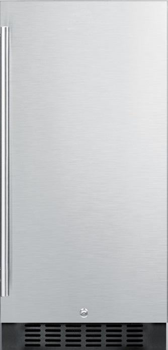 Summit ALR15BSS 15 Inch Counter Depth Compact Refrigerator, in Stainless Steel