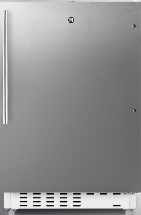 Summit ALRF48CSSHV  20 Inch Counter Depth Compact Refrigerator, in Stainless Steel with Pro Handle