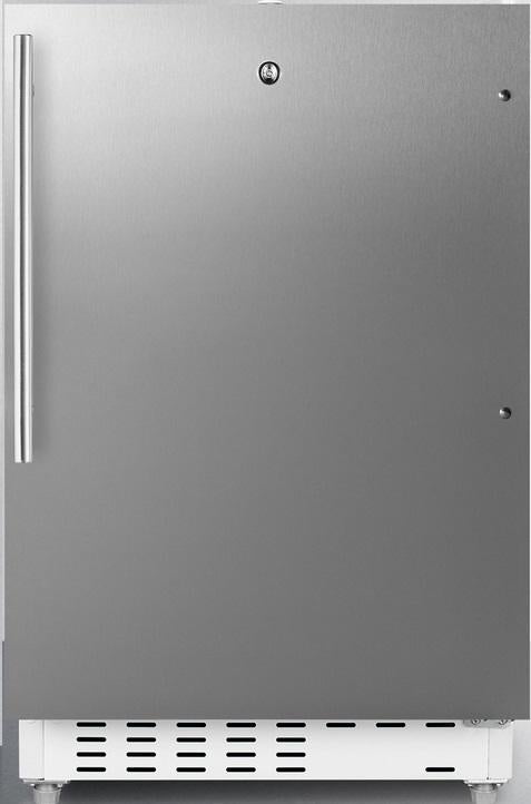 Summit ALRF48SSHV  20 Inch Counter Depth Compact Refrigerator, in Stainless Steel with Pro Handle